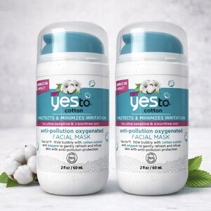 2pack Yes to Cotton Oxygenated Facial Mask